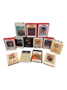 8-Track Lot of 13 Soft Rock Pop Manilow Bee Gees Reddy Carpenters Cher UNTESTED